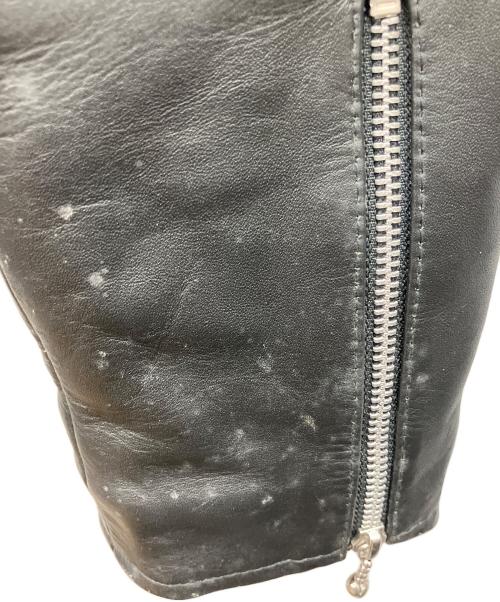 HORN WORKS（ホーンワークス）HORN WORKS (ホーンワークス) レザージャケット ブラック サイズ:3Lの古着・服飾アイテム