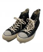 YSTRDY'S TMRRWイエスタデイズトゥモロウ）の古着「ハイカットスニーカー」｜ブラック