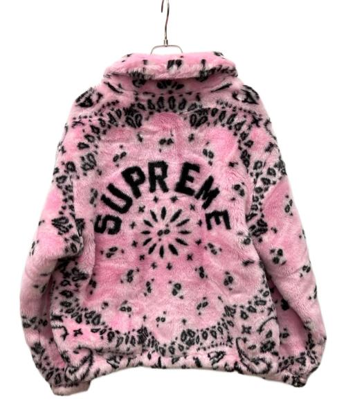 SUPREME（シュプリーム）Supreme (シュプリーム) Bandana Faux Fur Bomber Jacket ピンク サイズ:XLの古着・服飾アイテム