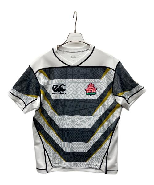 Canterbury（カンタベリー）Canterbury (カンタベリー) ゲームシャツ ブラック×ホワイト サイズ:Lの古着・服飾アイテム