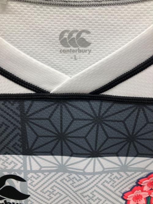 Canterbury（カンタベリー）Canterbury (カンタベリー) ゲームシャツ ブラック×ホワイト サイズ:Lの古着・服飾アイテム