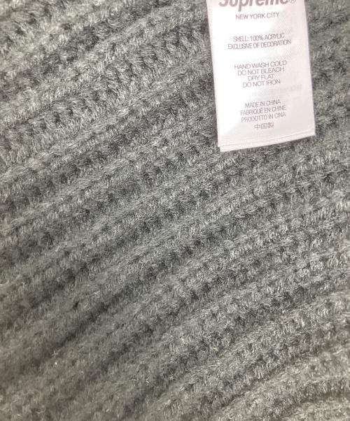 SUPREME（シュプリーム）SUPREME (シュプリーム) Classic Logo Chuhky Ribbed Beanie ブラックの古着・服飾アイテム