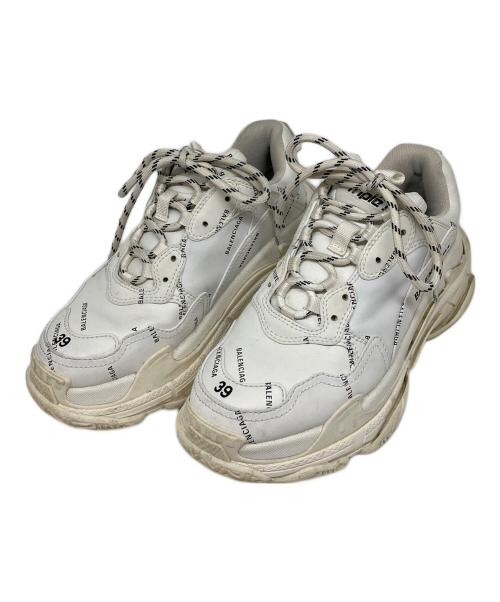BALENCIAGA（バレンシアガ）BALENCIAGA (バレンシアガ) ダットスニーカー ホワイト サイズ:26cmの古着・服飾アイテム