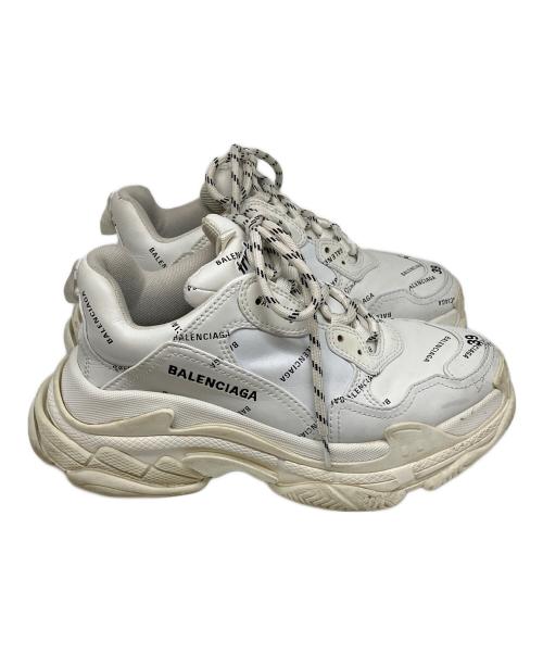 BALENCIAGA（バレンシアガ）BALENCIAGA (バレンシアガ) ダットスニーカー ホワイト サイズ:26cmの古着・服飾アイテム