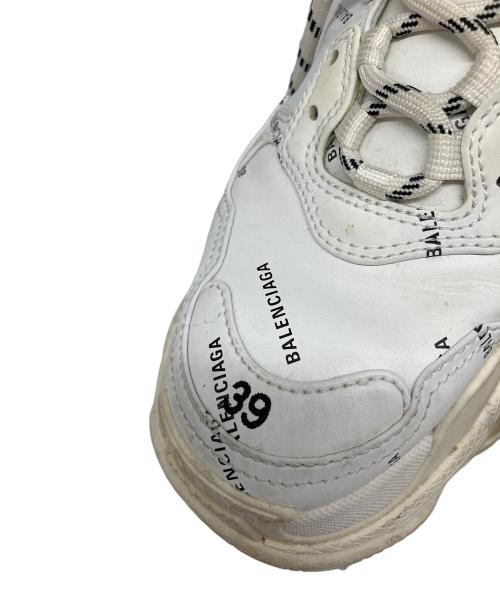 BALENCIAGA（バレンシアガ）BALENCIAGA (バレンシアガ) ダットスニーカー ホワイト サイズ:26cmの古着・服飾アイテム