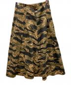 BEAMS BOY×BUZZ RICKSON'Sビームスボーイ×バズリクソンズ）の古着「スカート」｜ブラック×グリーン