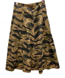 BEAMS BOY×BUZZ RICKSON'S（ビームスボーイ×バズリクソンズ）の古着「スカート」｜ブラック×グリーン