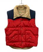 SUGAR CANEシュガーケーン）の古着「ダウンベスト」｜レッド×ネイビー