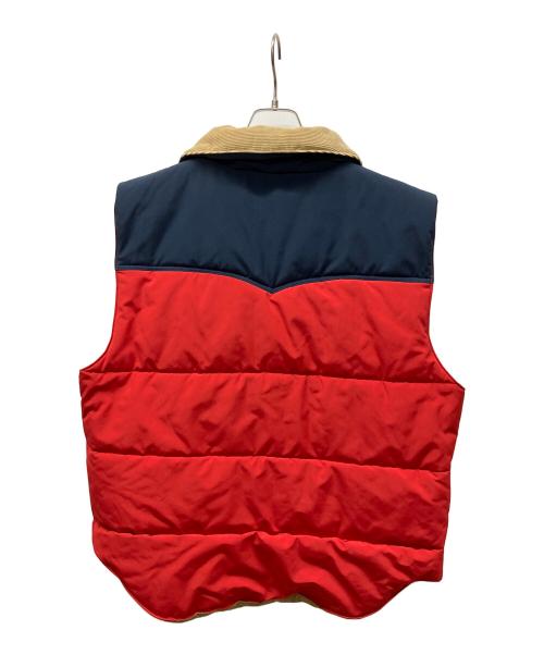 SUGAR CANE（シュガーケーン）SUGAR CANE (シュガーケーン) ダウンベスト レッド×ネイビー サイズ:XLの古着・服飾アイテム