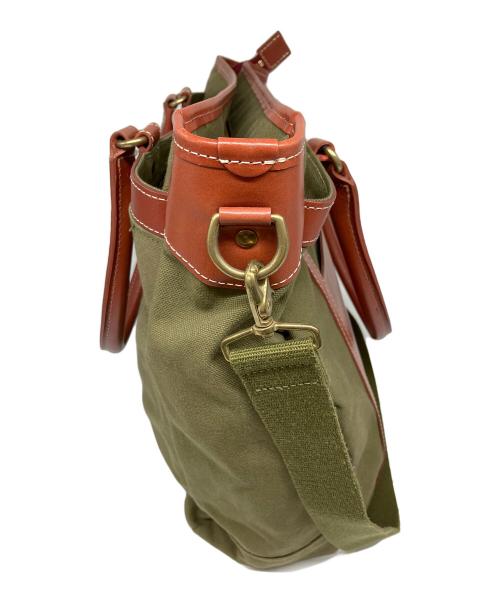 木和田（キワダ）木和田 (キワダ) ショルダーバッグ ブラウン×カーキの古着・服飾アイテム