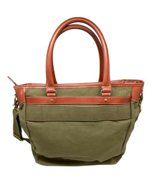 木和田（キワダ）木和田 (キワダ) ショルダーバッグ ブラウン×カーキの古着・服飾アイテム