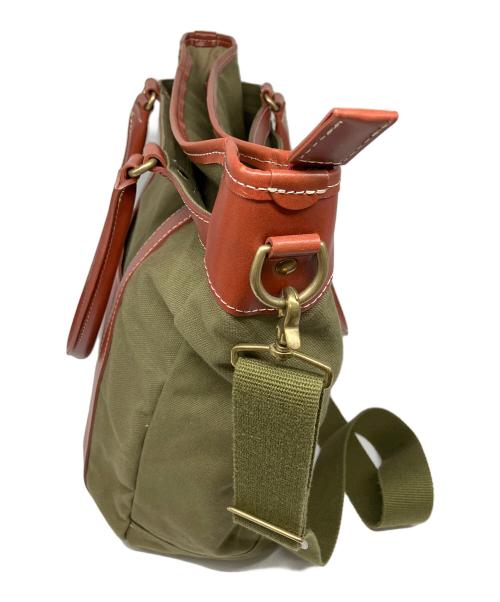 木和田（キワダ）木和田 (キワダ) ショルダーバッグ ブラウン×カーキの古着・服飾アイテム
