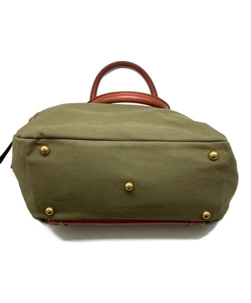 木和田（キワダ）木和田 (キワダ) ショルダーバッグ ブラウン×カーキの古着・服飾アイテム