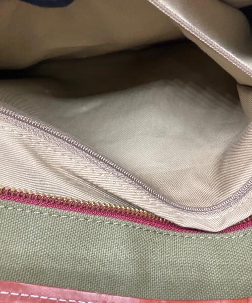 木和田（キワダ）木和田 (キワダ) ショルダーバッグ ブラウン×カーキの古着・服飾アイテム