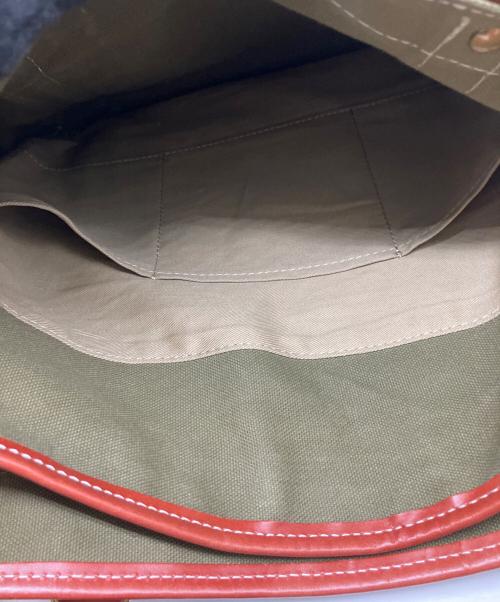 木和田（キワダ）木和田 (キワダ) ショルダーバッグ ブラウン×カーキの古着・服飾アイテム