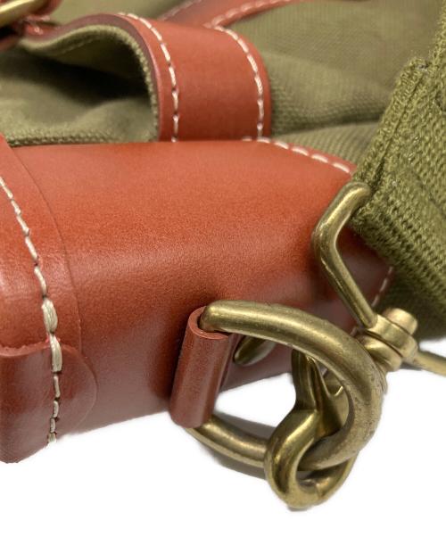 木和田（キワダ）木和田 (キワダ) ショルダーバッグ ブラウン×カーキの古着・服飾アイテム