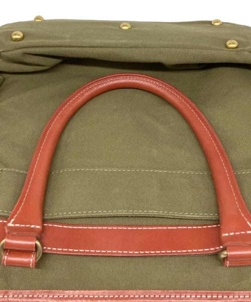 木和田（キワダ）木和田 (キワダ) ショルダーバッグ ブラウン×カーキの古着・服飾アイテム