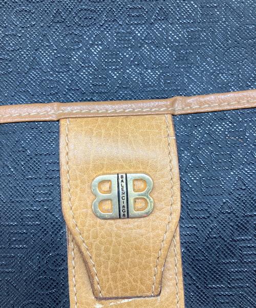 BALENCIAGA（バレンシアガ）BALENCIAGA (バレンシアガ) BBショルダーバッグ ブラウン×ブラックの古着・服飾アイテム