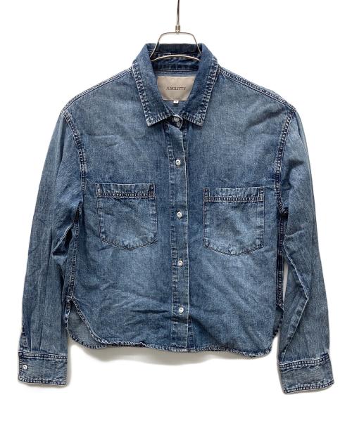 JUSGLITTY（ジャスグリッティー）JUSGLITTY (ジャスグリッティー) デニムシャツ インディゴ サイズ:Sの古着・服飾アイテム