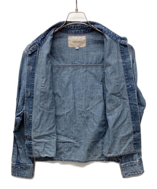 JUSGLITTY（ジャスグリッティー）JUSGLITTY (ジャスグリッティー) デニムシャツ インディゴ サイズ:Sの古着・服飾アイテム