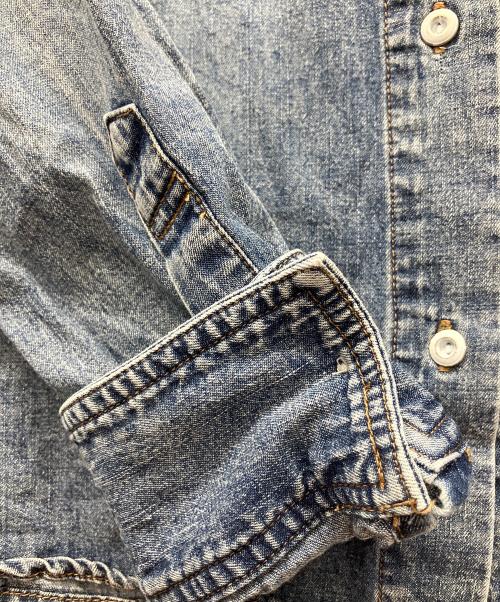 JUSGLITTY（ジャスグリッティー）JUSGLITTY (ジャスグリッティー) デニムシャツ インディゴ サイズ:Sの古着・服飾アイテム