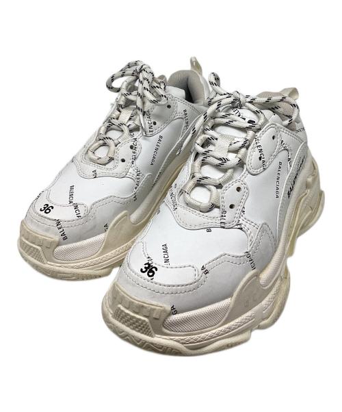 BALENCIAGA（バレンシアガ）BALENCIAGA (バレンシアガ) TRIPLE S ホワイト サイズ:24cmの古着・服飾アイテム