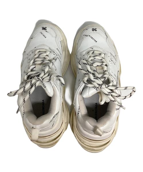BALENCIAGA（バレンシアガ）BALENCIAGA (バレンシアガ) TRIPLE S ホワイト サイズ:24cmの古着・服飾アイテム