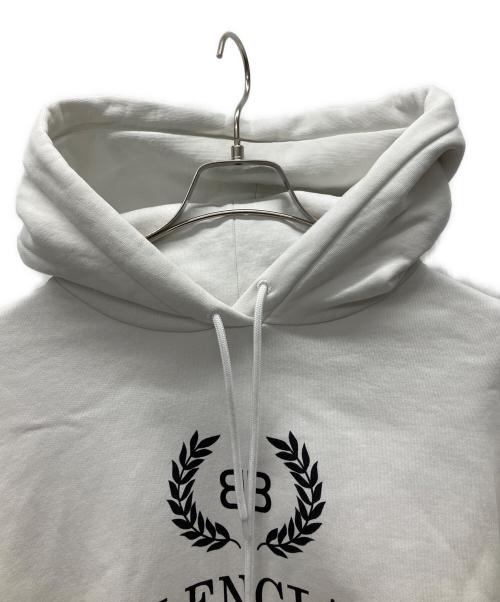 BALENCIAGA（バレンシアガ）BALENCIAGA (バレンシアガ) プルオーバーパーカー ホワイト サイズ:Sの古着・服飾アイテム