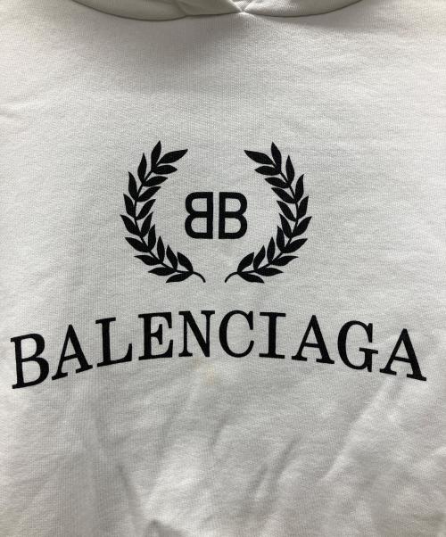 BALENCIAGA（バレンシアガ）BALENCIAGA (バレンシアガ) プルオーバーパーカー ホワイト サイズ:Sの古着・服飾アイテム