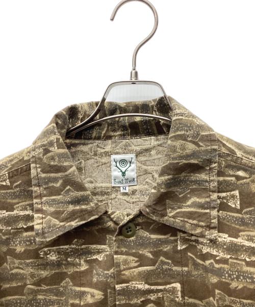 South2 West8（サウスツー ウエストエイト）South2 West8 (サウスツー ウエストエイト) 長袖シャツ ベージュ サイズ:Mの古着・服飾アイテム