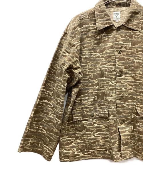 South2 West8（サウスツー ウエストエイト）South2 West8 (サウスツー ウエストエイト) 長袖シャツ ベージュ サイズ:Mの古着・服飾アイテム