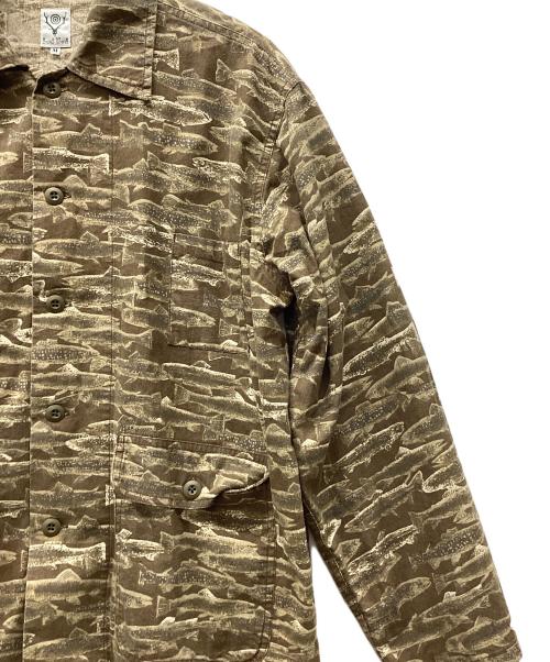 South2 West8（サウスツー ウエストエイト）South2 West8 (サウスツー ウエストエイト) 長袖シャツ ベージュ サイズ:Mの古着・服飾アイテム