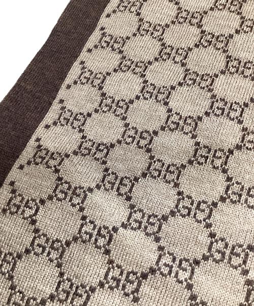 GUCCI（グッチ）GUCCI (グッチ) マフラー ブラウンの古着・服飾アイテム