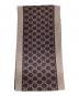 中古・古着 GUCCI (グッチ) マフラー ブラウン：15000円