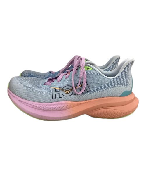 HOKA（ホカ）HOKA (ホカ) ランニングシューズ オレンジ×ブルー サイズ:23.5cmの古着・服飾アイテム
