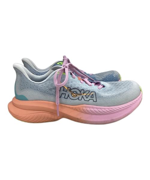 HOKA（ホカ）HOKA (ホカ) ランニングシューズ オレンジ×ブルー サイズ:23.5cmの古着・服飾アイテム