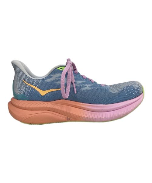 HOKA（ホカ）HOKA (ホカ) ランニングシューズ オレンジ×ブルー サイズ:23.5cmの古着・服飾アイテム