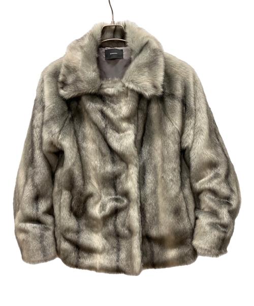 EMODA（エモダ）EMODA (エモダ) ファージャケット グレー サイズ:freeの古着・服飾アイテム