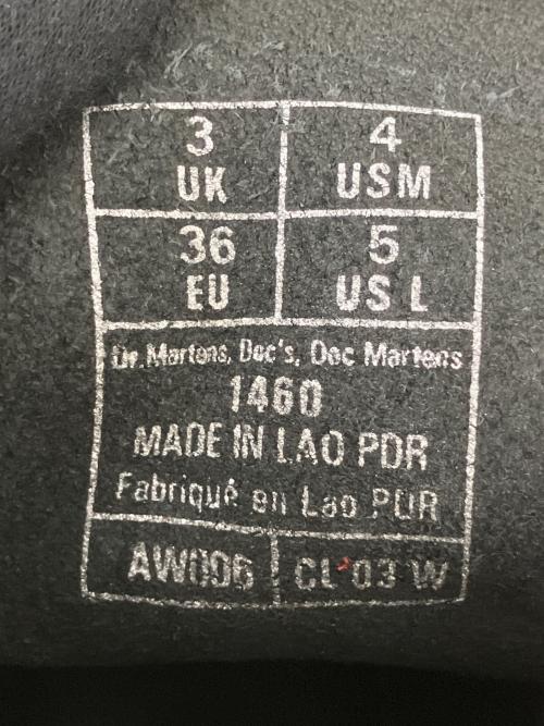 Dr.Martens（ドクターマーチン）Dr.Martens (ドクターマーチン) 8ホールブーツ ブラック サイズ:UK3の古着・服飾アイテム