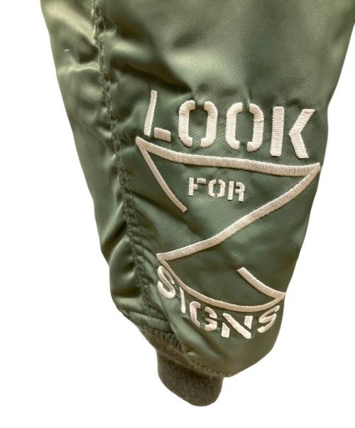 AVIREX（アヴィレックス）AVIREX (アヴィレックス) フライトジャケット カーキ サイズ:Lの古着・服飾アイテム