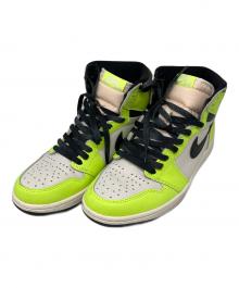 NIKE（ナイキ）の古着「Air Jordan 1 High OG "Volt/Visionaire"」｜イエロー×ホワイト