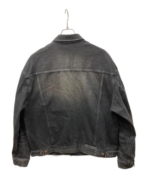 SUPREME（シュプリーム）SUPREME (シュプリーム) Distressed Selvedge Trucker Jacket Washed Black ブラック サイズ:Lの古着・服飾アイテム