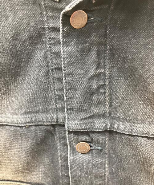 SUPREME（シュプリーム）SUPREME (シュプリーム) Distressed Selvedge Trucker Jacket Washed Black ブラック サイズ:Lの古着・服飾アイテム