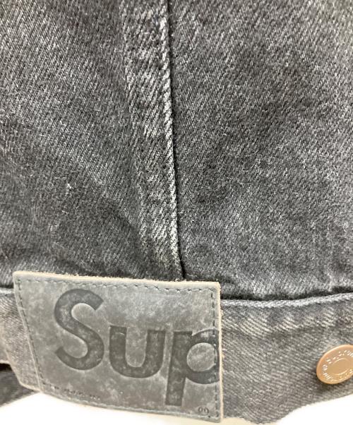 SUPREME（シュプリーム）SUPREME (シュプリーム) Distressed Selvedge Trucker Jacket Washed Black ブラック サイズ:Lの古着・服飾アイテム
