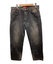 SUPREME（シュプリーム）の古着「Distressed Loose Fit Selvedge Jean」｜ブラック