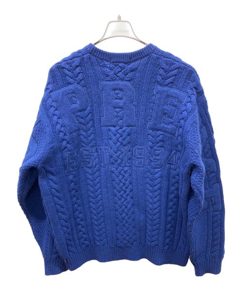 SUPREME（シュプリーム）SUPREME (シュプリーム) Applique Cable Knit Sweater ブルー サイズ:Lの古着・服飾アイテム