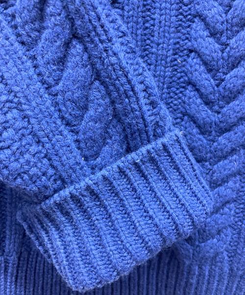 SUPREME（シュプリーム）SUPREME (シュプリーム) Applique Cable Knit Sweater ブルー サイズ:Lの古着・服飾アイテム