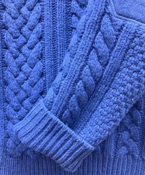 SUPREME（シュプリーム）SUPREME (シュプリーム) Applique Cable Knit Sweater ブルー サイズ:Lの古着・服飾アイテム