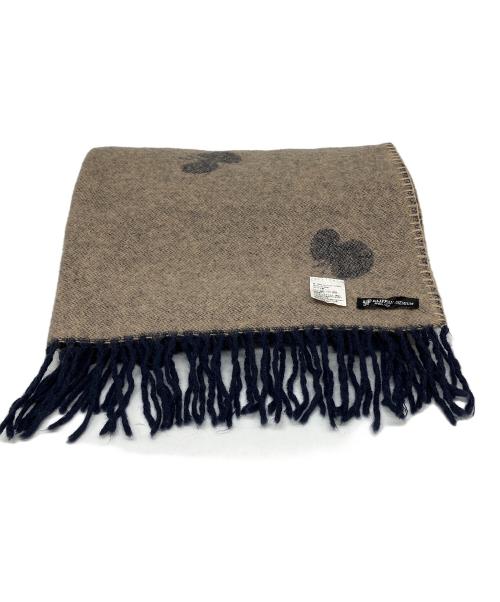 KLIPPAN（クリッパン）KLIPPAN (クリッパン) マフラー ネイビー×ベージュの古着・服飾アイテム