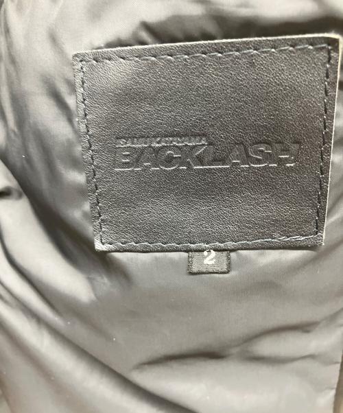 ISAMU KATAYAMA BACKLASH（イサムカタヤマ・バックラッシュ）ISAMU KATAYAMA BACKLASH (イサムカタヤマ・バックラッシュ) レザーダウンジャケット ブラック サイズ:Mの古着・服飾アイテム